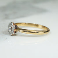 Diamond Flower Cluster Ring