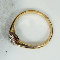 Diamond Flower Cluster Ring