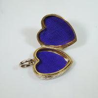 Antique Hand Engraved Floral Heart Locket