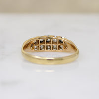 One Dozen Old Mine Cut Diamonds in 18ct Gold Band
