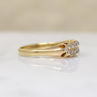 One Dozen Old Mine Cut Diamonds in 18ct Gold Band