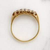 One Dozen Old Mine Cut Diamonds in 18ct Gold Band