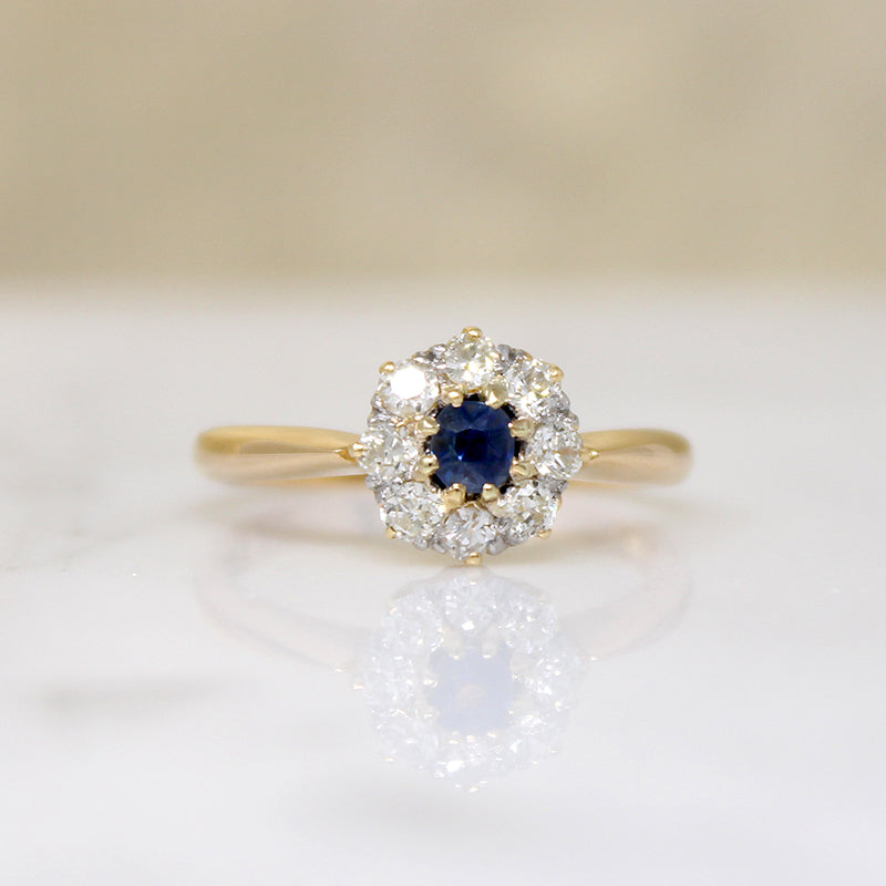Pretty Posy Sapphire & Diamond Cluster Ring