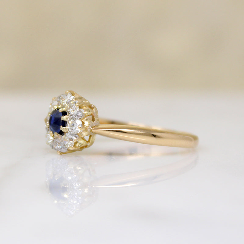 Pretty Posy Sapphire & Diamond Cluster Ring