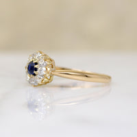 Pretty Posy Sapphire & Diamond Cluster Ring