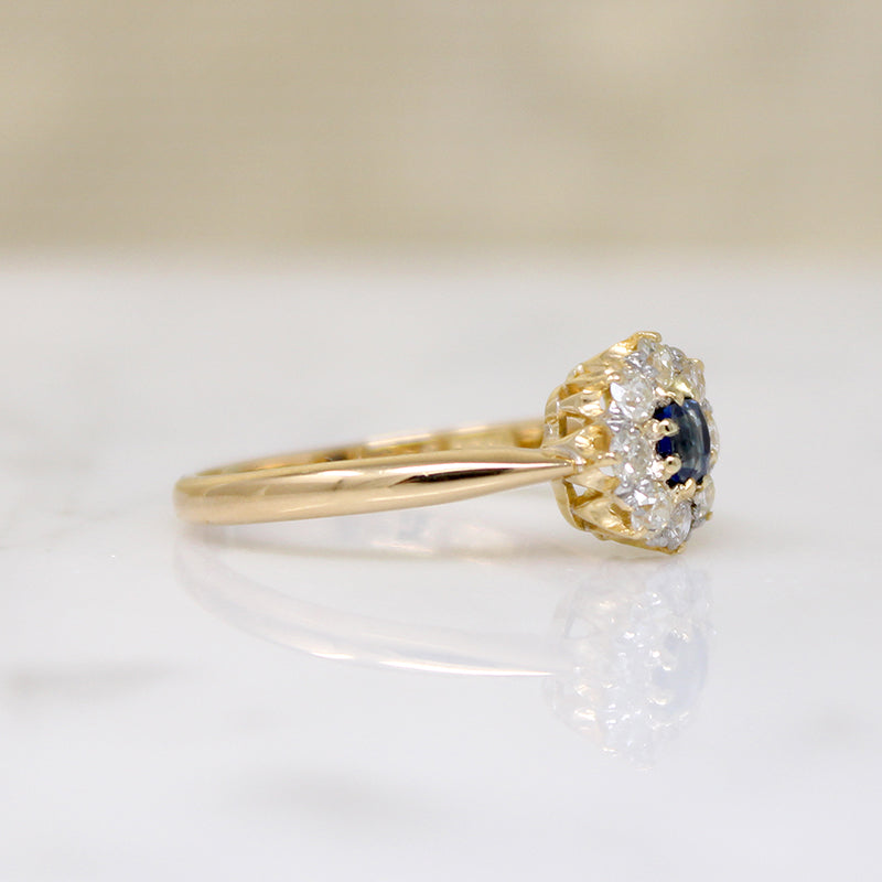 Pretty Posy Sapphire & Diamond Cluster Ring