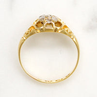 Fetching Victorian Rose Cut Diamond Cluster Ring