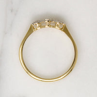 Dapper Little English Bow Ring with Diamonds
