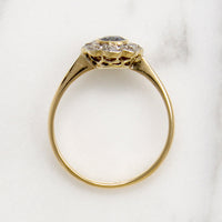 Precious Purple Sapphire & Diamond Flower Cluster Ring