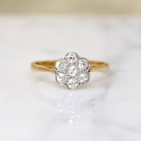 Darling Diamond Daisy Platinum & 18ct Cluster Ring