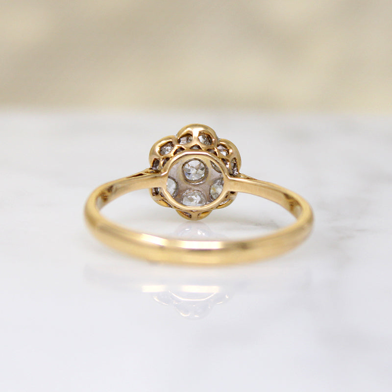 Darling Diamond Daisy Platinum & 18ct Cluster Ring