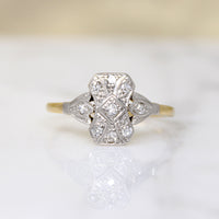 Edwardian Diamond-Set Platinum & 18ct Gold Ring