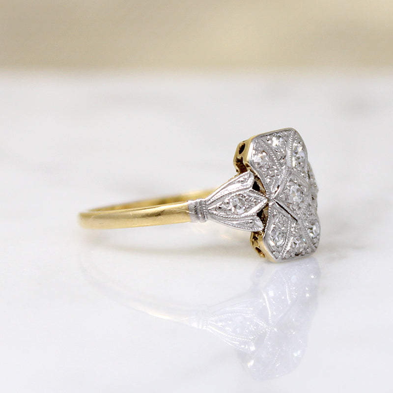 Edwardian Diamond-Set Platinum & 18ct Gold Ring