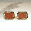 Glitzy Goldstone in Gold Plated Cufflinks