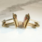 Glitzy Goldstone in Gold Plated Cufflinks