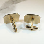 Glitzy Goldstone in Gold Plated Cufflinks
