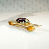 Flashy Red Glass Cufflink & Tie Bar Set from Anson