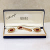 Dynamic SWANK Cufflink & Tie Bar Set in Original Box