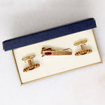 Dynamic SWANK Cufflink & Tie Bar Set in Original Box