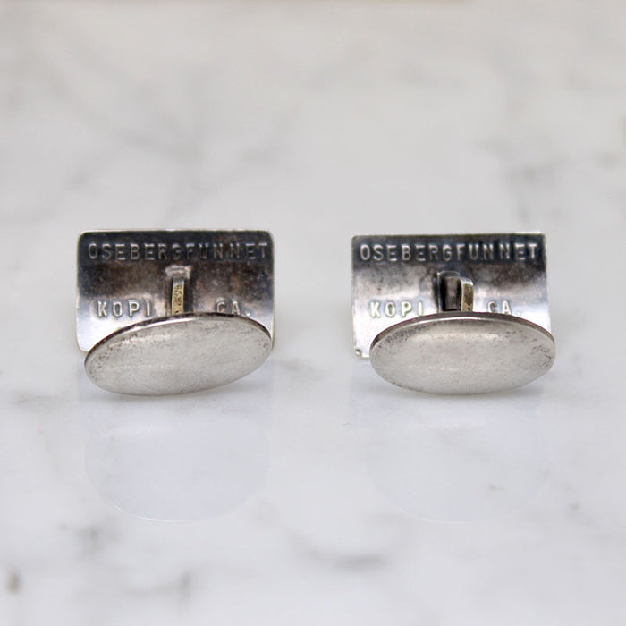 D-A Saga Series Celtic Knot Silver Cufflinks