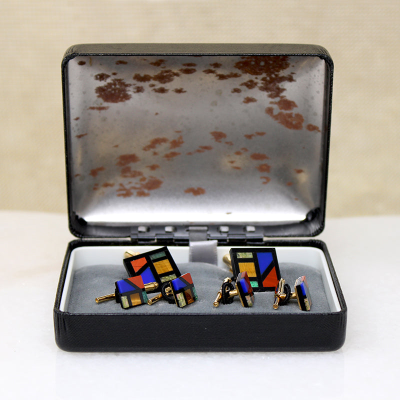 Handsome Hayward Cufflink & Stud Set in Box