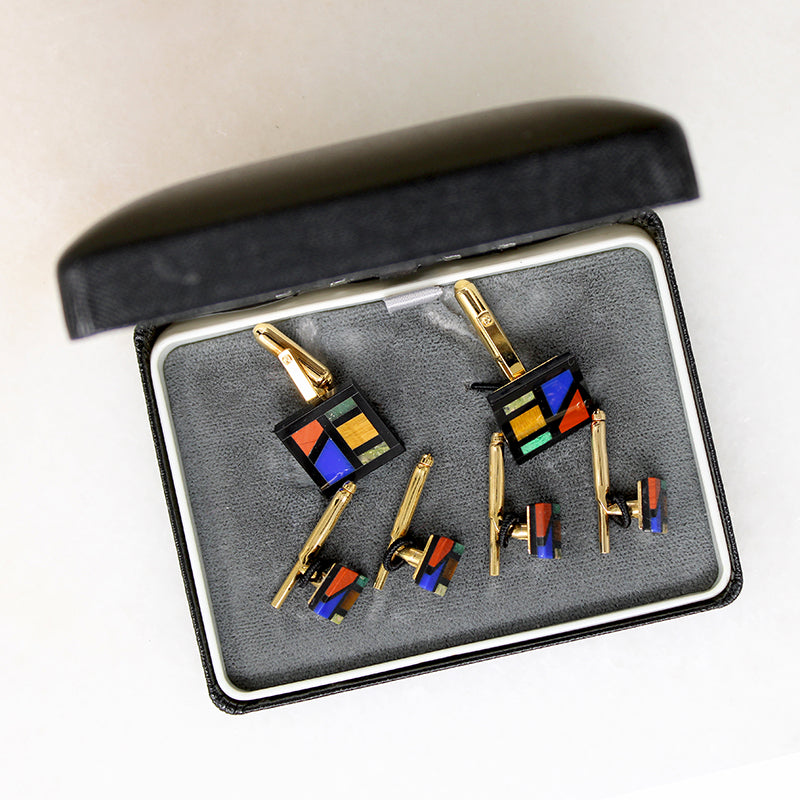 Handsome Hayward Cufflink & Stud Set in Box
