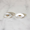 Edwardian Mother of Pearl Navette Cufflinks