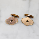 Victorian Gold Filled Cufflinks with Paste Accents