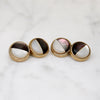 Smart Mid Century Two-Tone Mother of Pearl Cufflinks