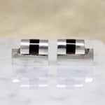 Striking Silver & Onyx Cufflinks by Antonio Pineda