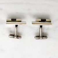 Striking Silver & Onyx Cufflinks by Antonio Pineda