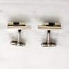 Striking Silver & Onyx Cufflinks by Antonio Pineda