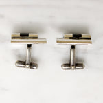 Striking Silver & Onyx Cufflinks by Antonio Pineda