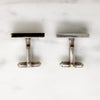 Graphic Silver & Onyx Cufflinks by Antonio Pineda