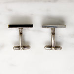 Graphic Silver & Onyx Cufflinks by Antonio Pineda