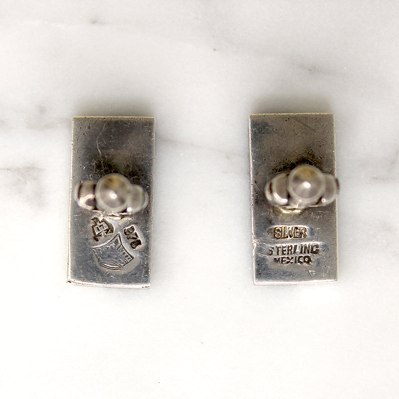 Graphic Silver & Onyx Cufflinks by Antonio Pineda
