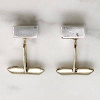 Mid Century Minimalist Sterling Silver Cufflinks