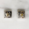 Mid Century Minimalist Sterling Silver Cufflinks
