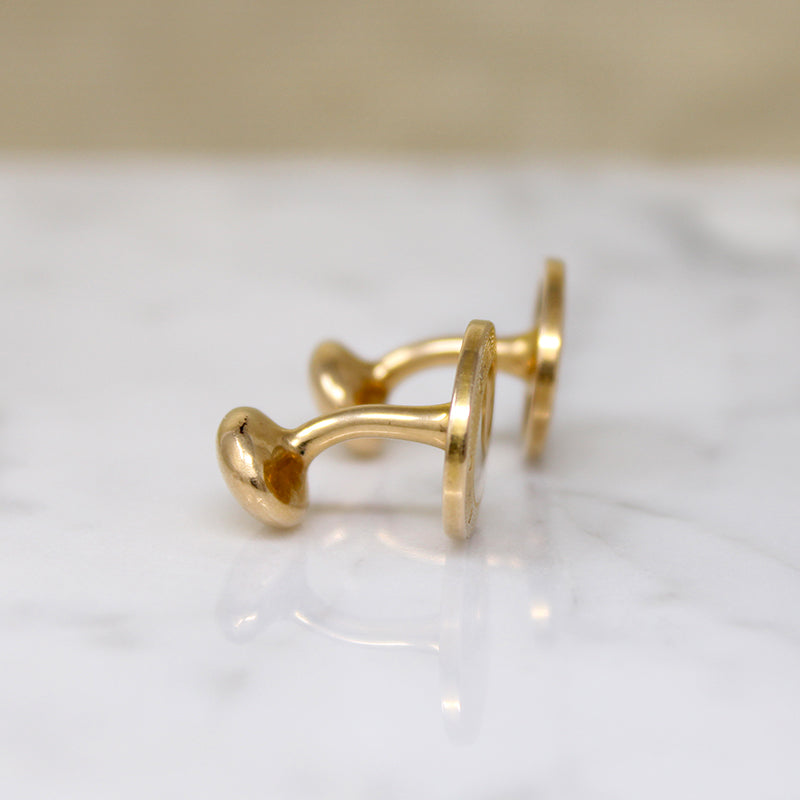 Elegant Edwardian Cufflinks Signed Krementz