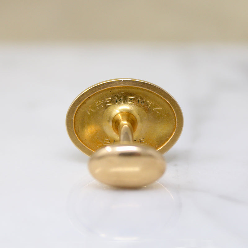 Elegant Edwardian Cufflinks Signed Krementz