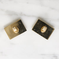 Tiger's Eye in Gold-Tone Cufflinks