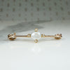Gold Safety Pin with Pearl & Diamond Embellishment