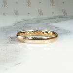 Glossy Gold Comfort Fit Wedding Band