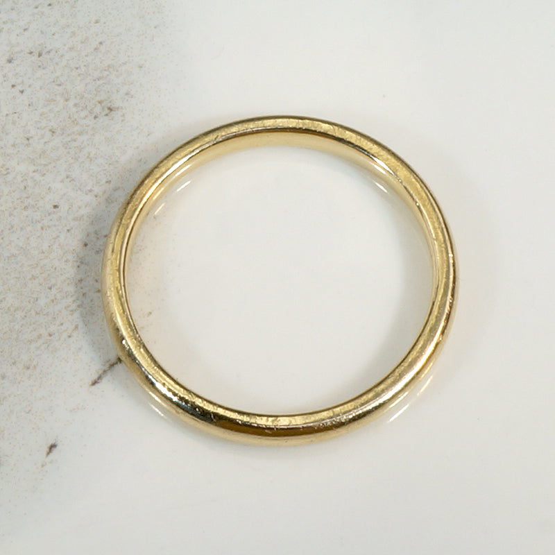 Slender Gold Men's Wedding Band