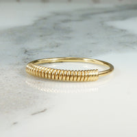 Fun 18k Yellow Gold Coil Ring