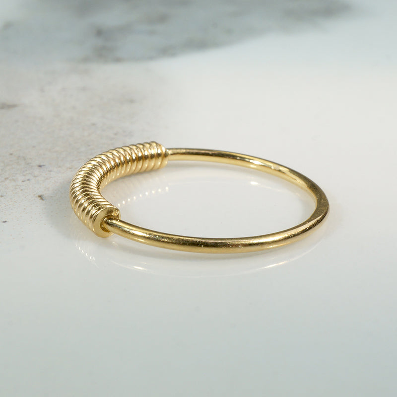 Fun 18k Yellow Gold Coil Ring – GSL