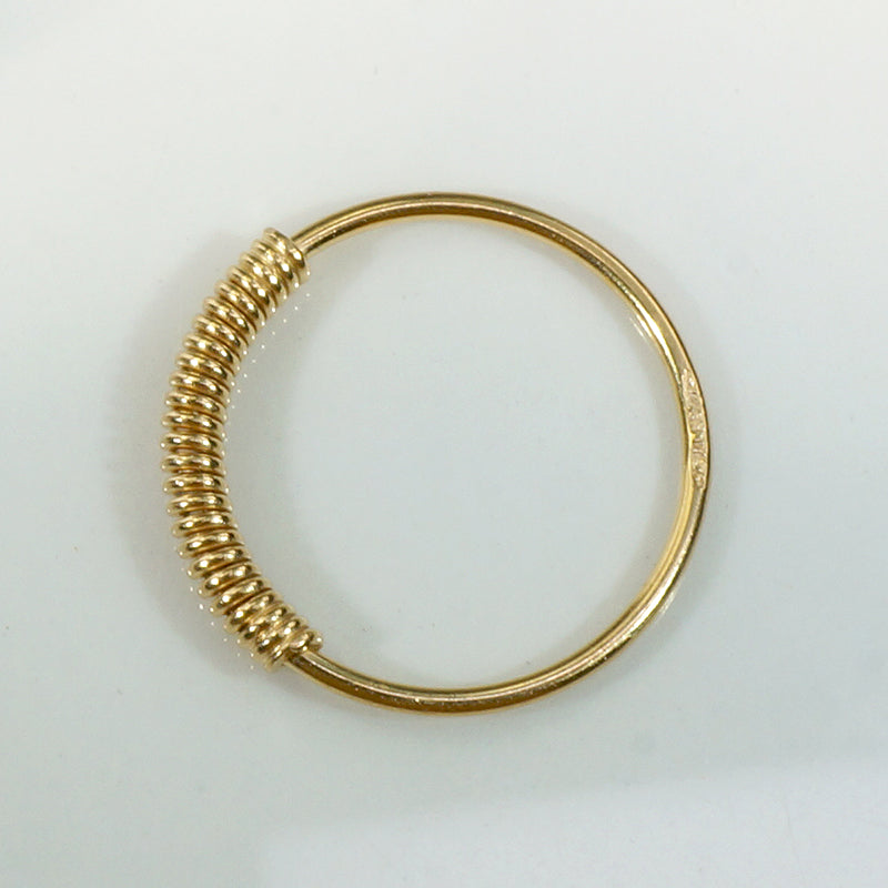 Fun 18k Yellow Gold Coil Ring