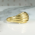 Groovy 18k Gold Dome Band