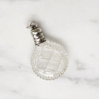 Edwardian Cut Crystal & Sterling Pendant