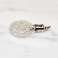 Edwardian Cut Crystal & Sterling Pendant